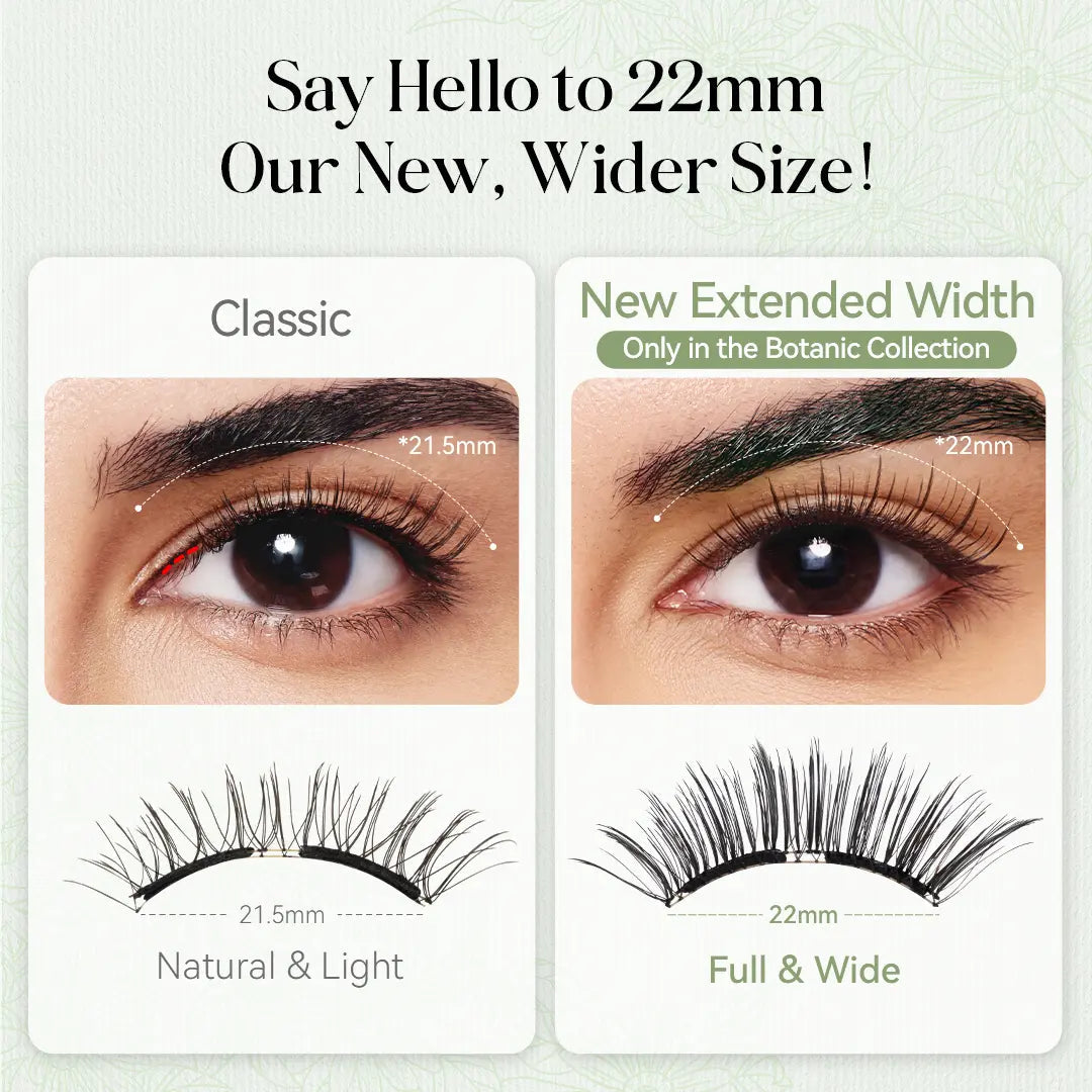 Plant-based series extended soft magnetic false eyelashes, all in one box