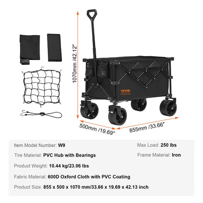 VEVOR Foldable Double Decker Wagon, Summervibes