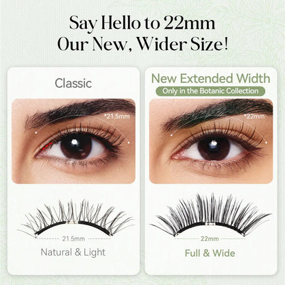 Plant-based series extended soft magnetic false eyelashes, all in one box