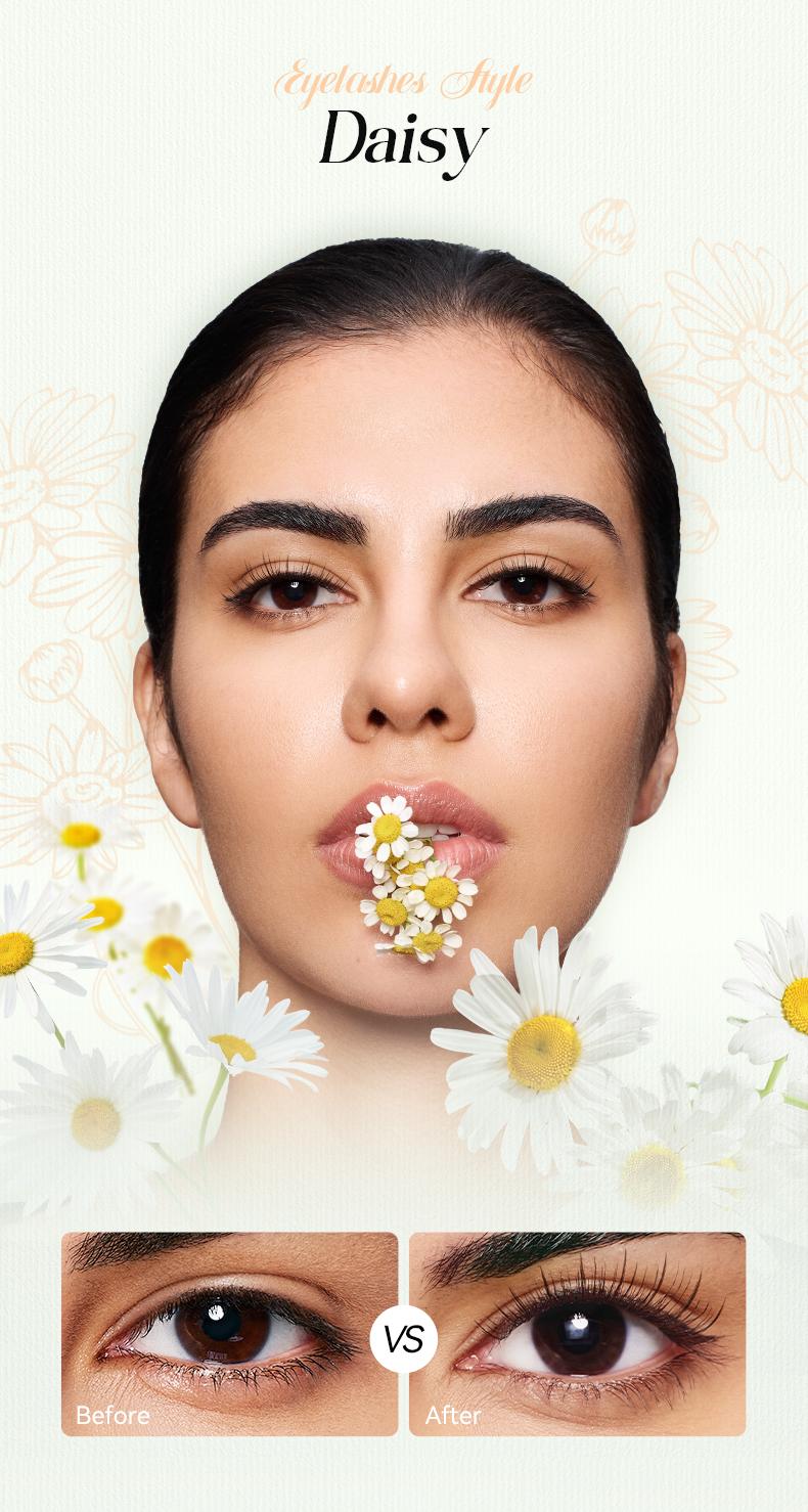 Plant-based series extended soft magnetic false eyelashes, all in one box