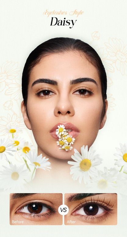 Plant-based series extended soft magnetic false eyelashes, all in one box
