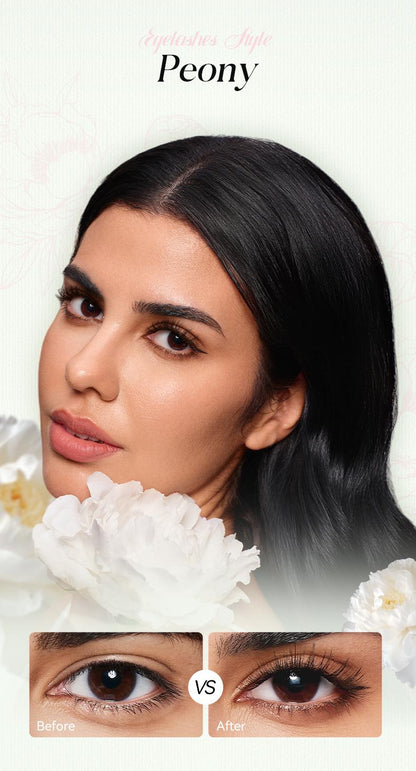 Plant-based series extended soft magnetic false eyelashes, all in one box
